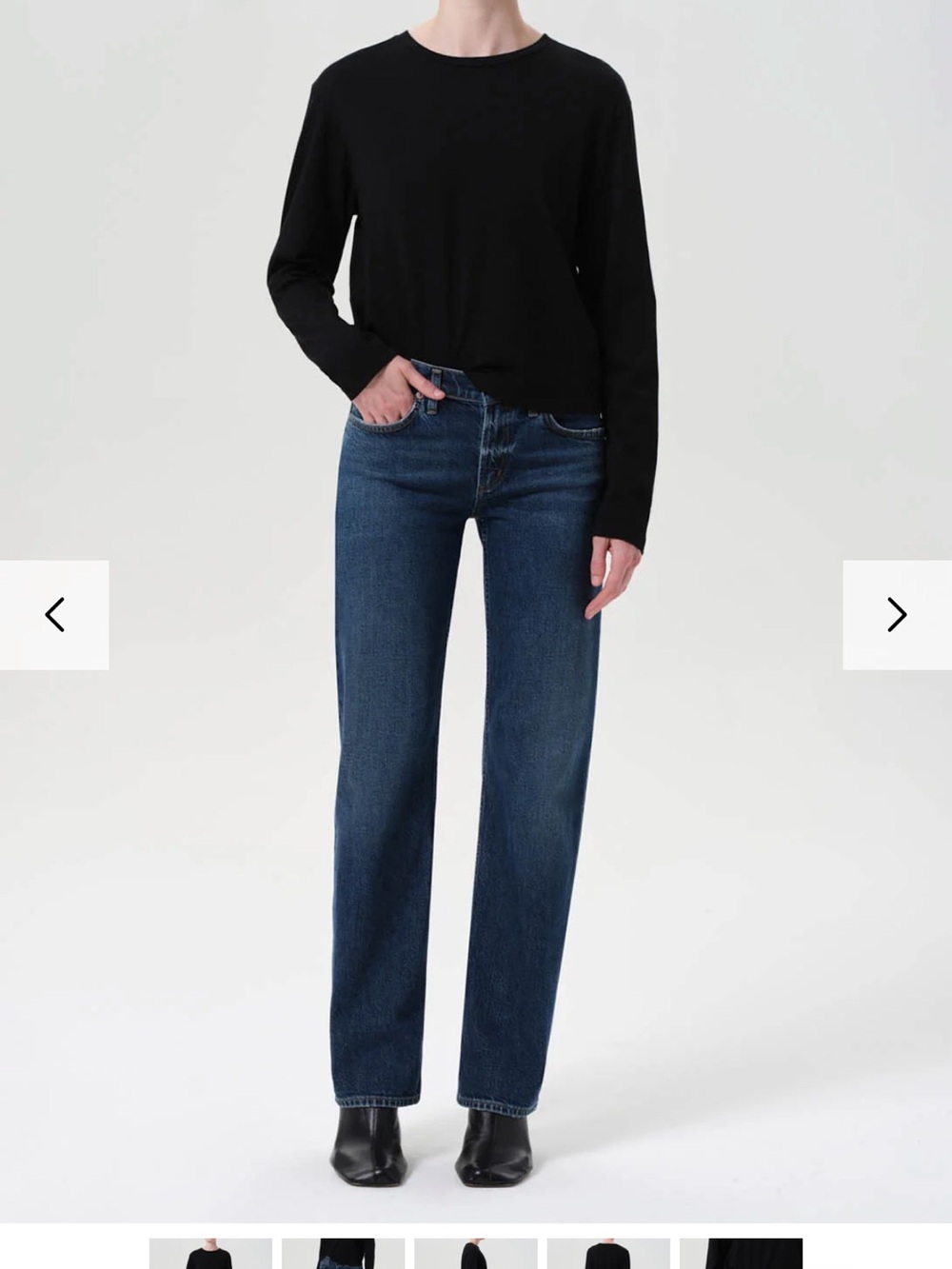 AGOLDE Women's Straight-Leg Jeans in Dark Indigo